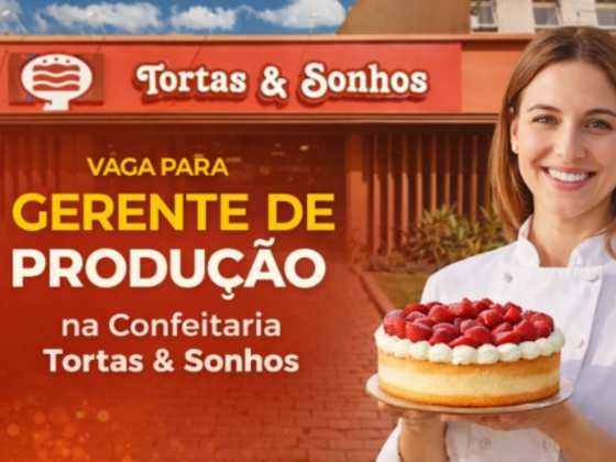 EMPREGO PARA GERENTE DE PRODUÇÃO